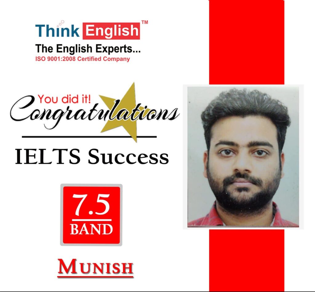 IELTS Score Munish Success Story