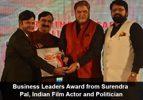 Business Excellence Award form M. Satish Reddy