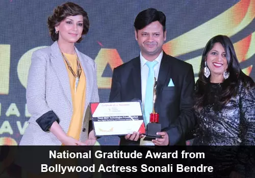 National Gratitude Award from Sonali Bendre